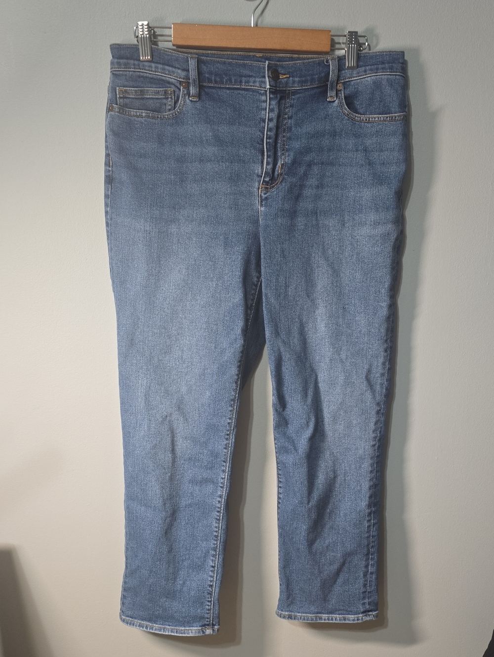 Lands' End Jeans Women's Size 14 Petite 14P Light To Medium Blue Recover Jean
